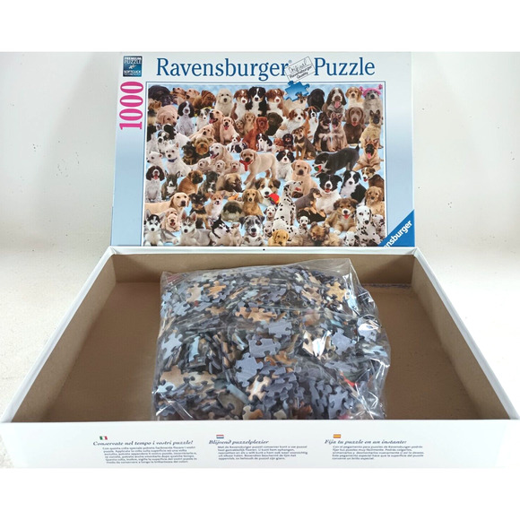 Dogs Puppies Galore 1000 piece Jigsaw Puzzle by Ravensburger circa 2008 - Picture 4 of 4